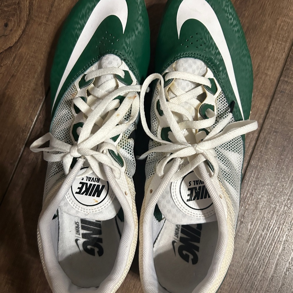 Nike Zoom Rival S 7 Track Spikes - Pine Green White - Mens 12